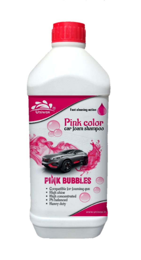 Uniwax color foam wash with wax pink car foam colour - 1kg